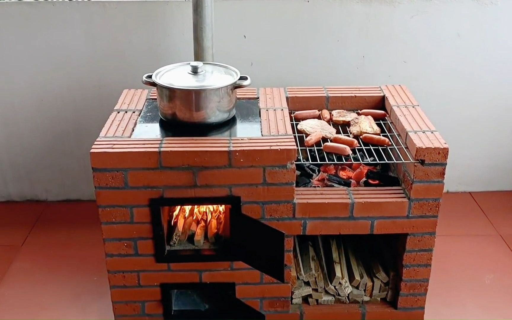 柴火灶厨房设计效果图图片