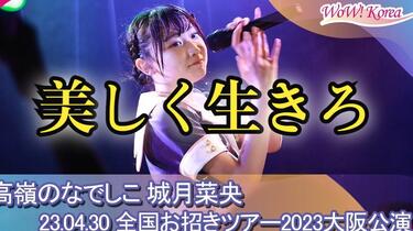 高嶺のなでしこ】美しく生きろ20230430 大阪Live 城月菜央直拍_哔哩哔
