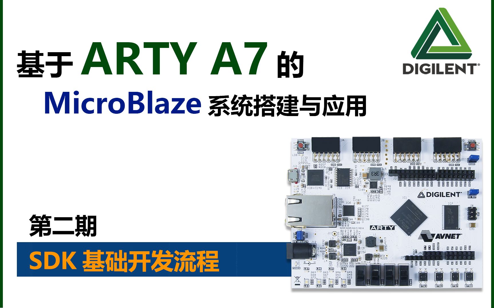 第二期 SDK基础开发流程 基于ARTY A7的MicroBlaze系统搭建与应用哔哩哔哩bilibili