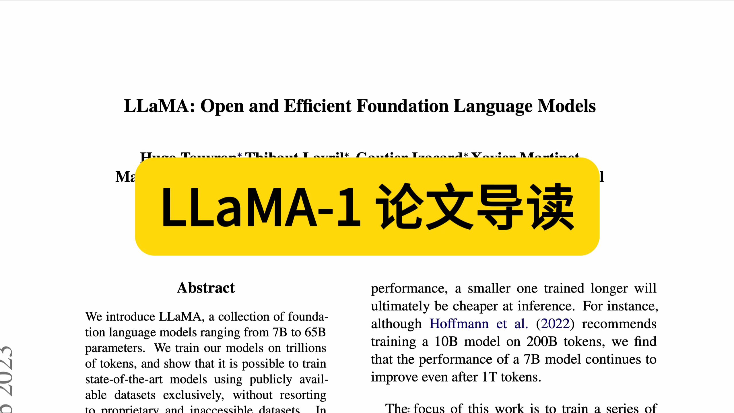 81、LLaMA1 论文导读哔哩哔哩bilibili