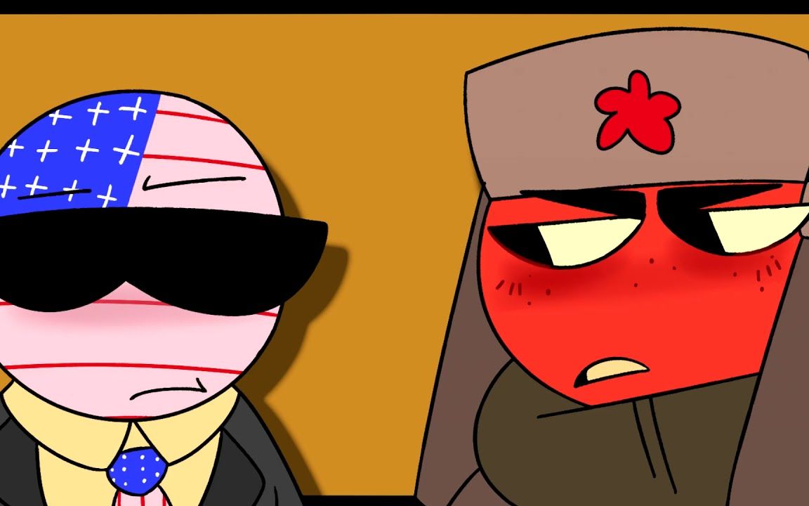 gingerbread man meme (bruh its america x ussr)// countryhumans