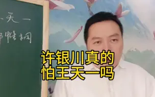 下载视频: 许银川真的怕王天一吗