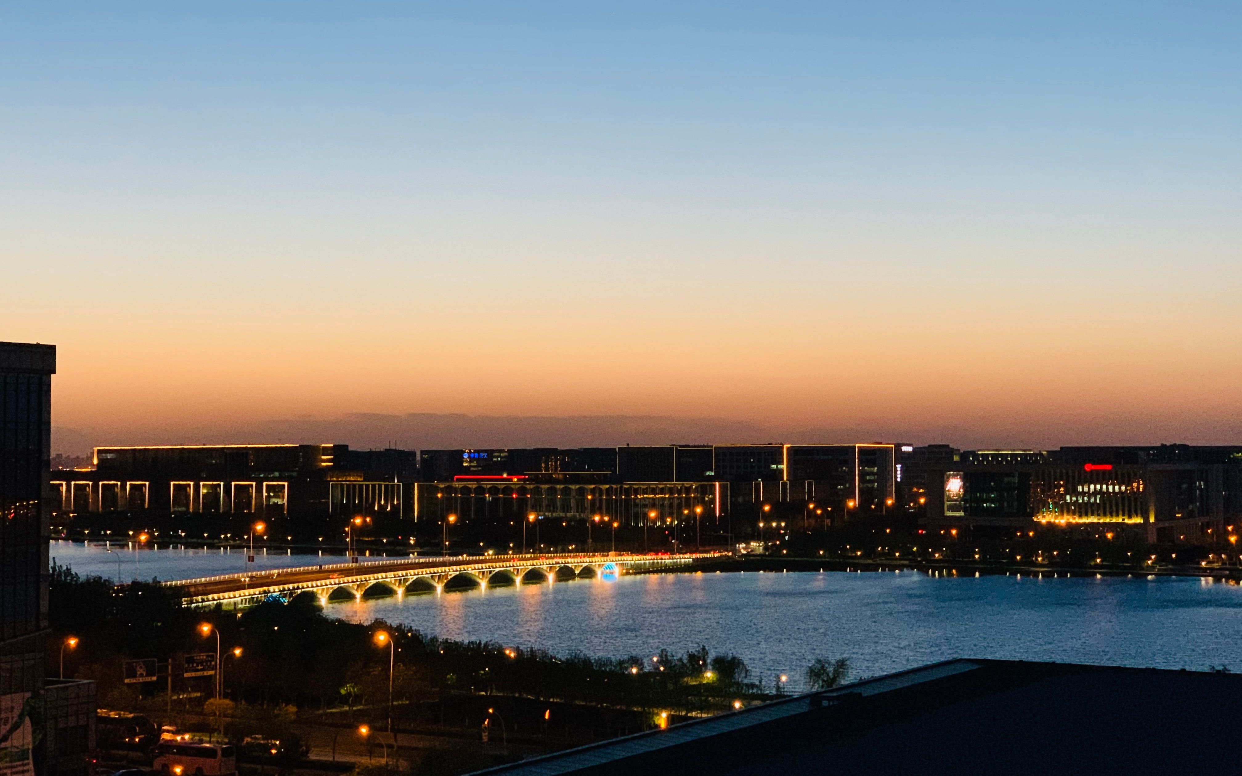 惬意的周末天津空港西湖