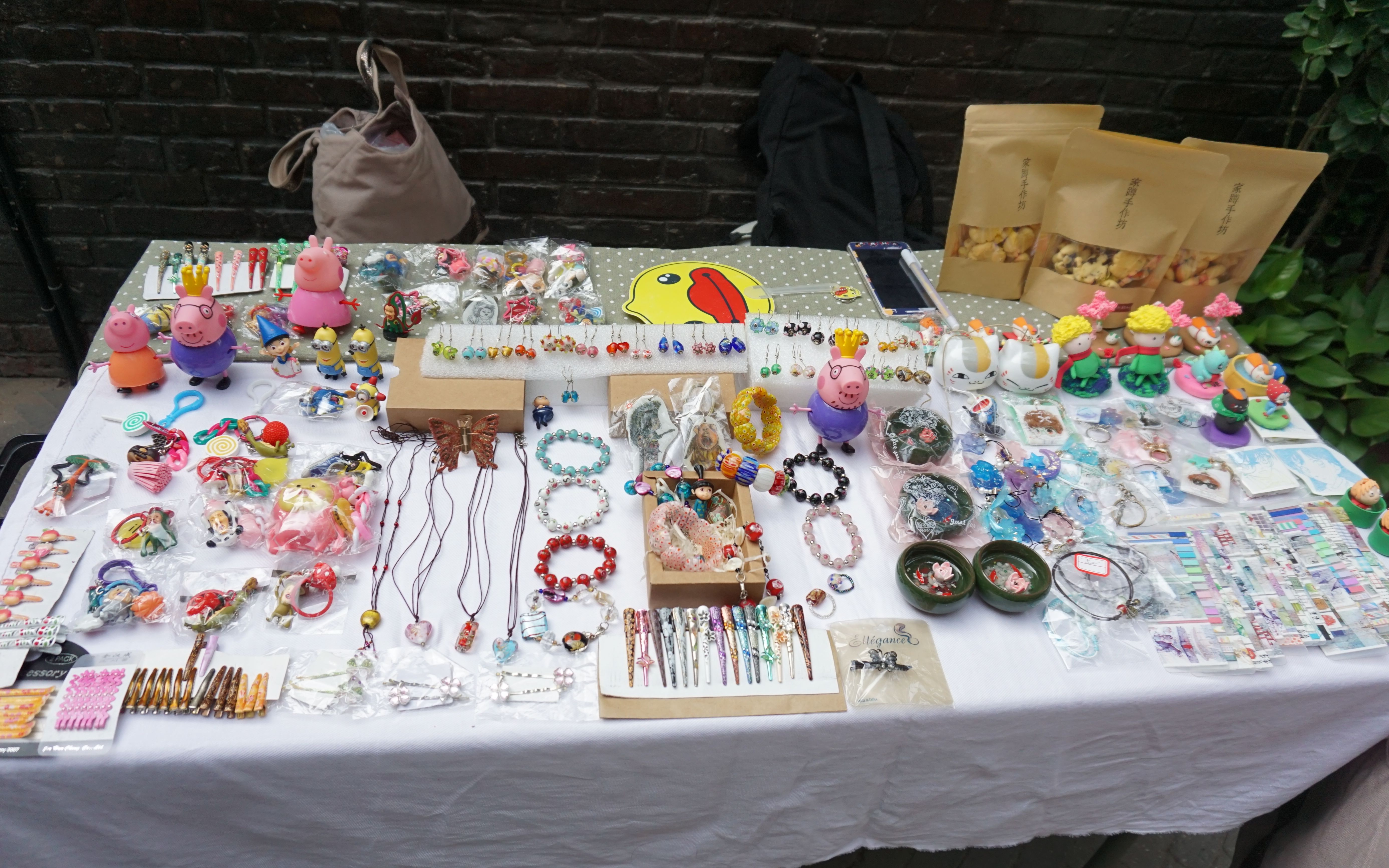 自制逛集市摆地摊自制粘土猫咪老师大本命