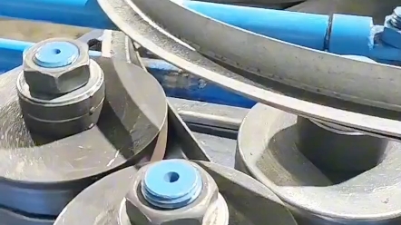 角钢卷圆机#现场试机50 63角钢弯圆,小半径弯圆成型稳定,弧度精 