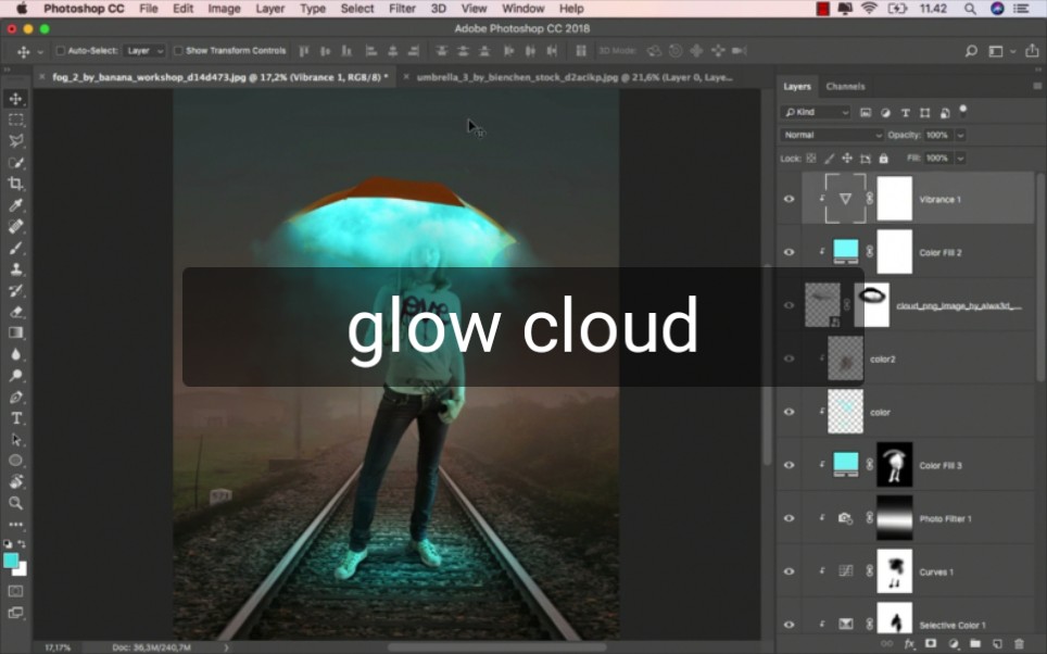 PS如何做出辉光云效果(glow cloud),教学向哔哩哔哩bilibili