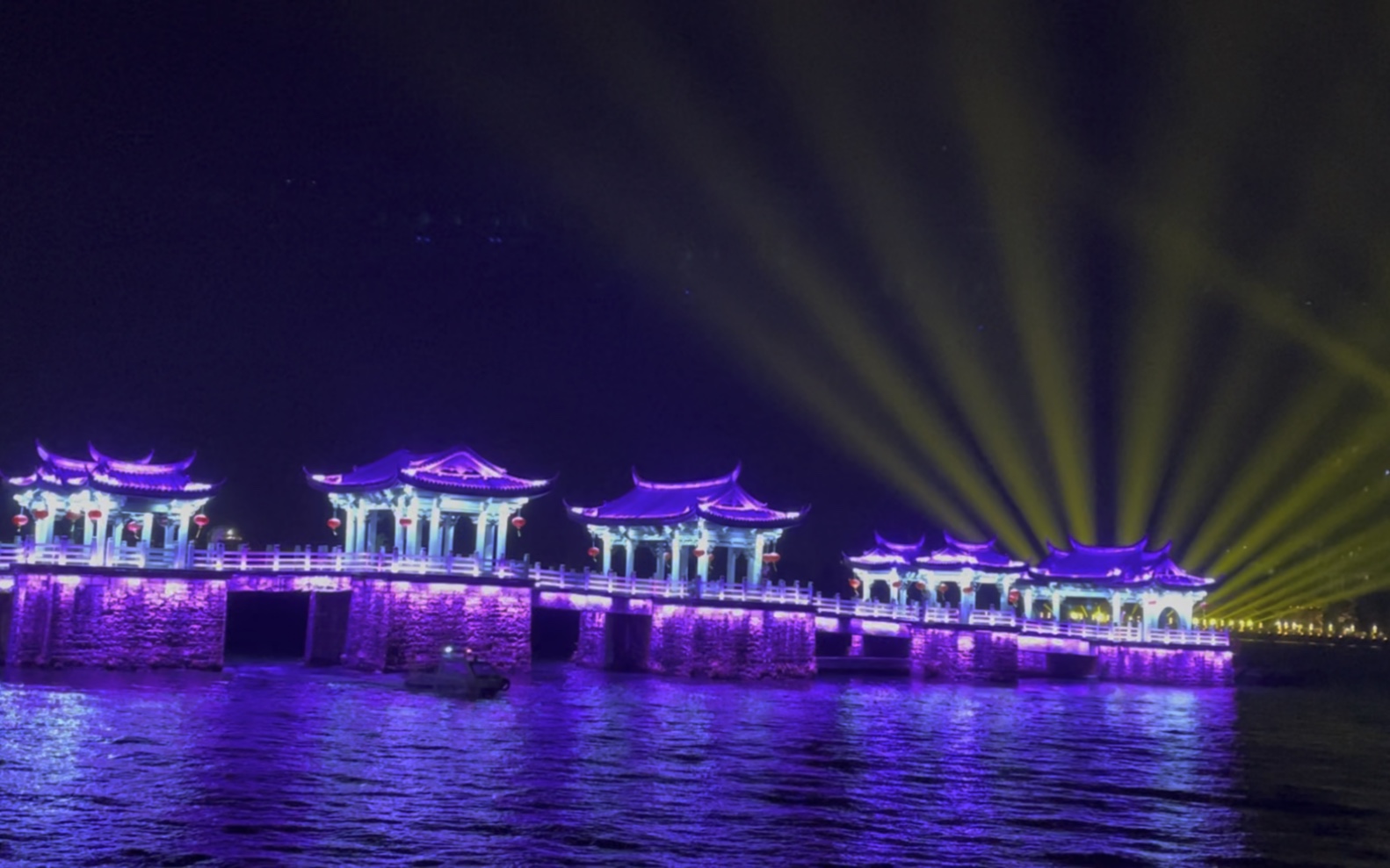 潮州广济桥夜景图片图片