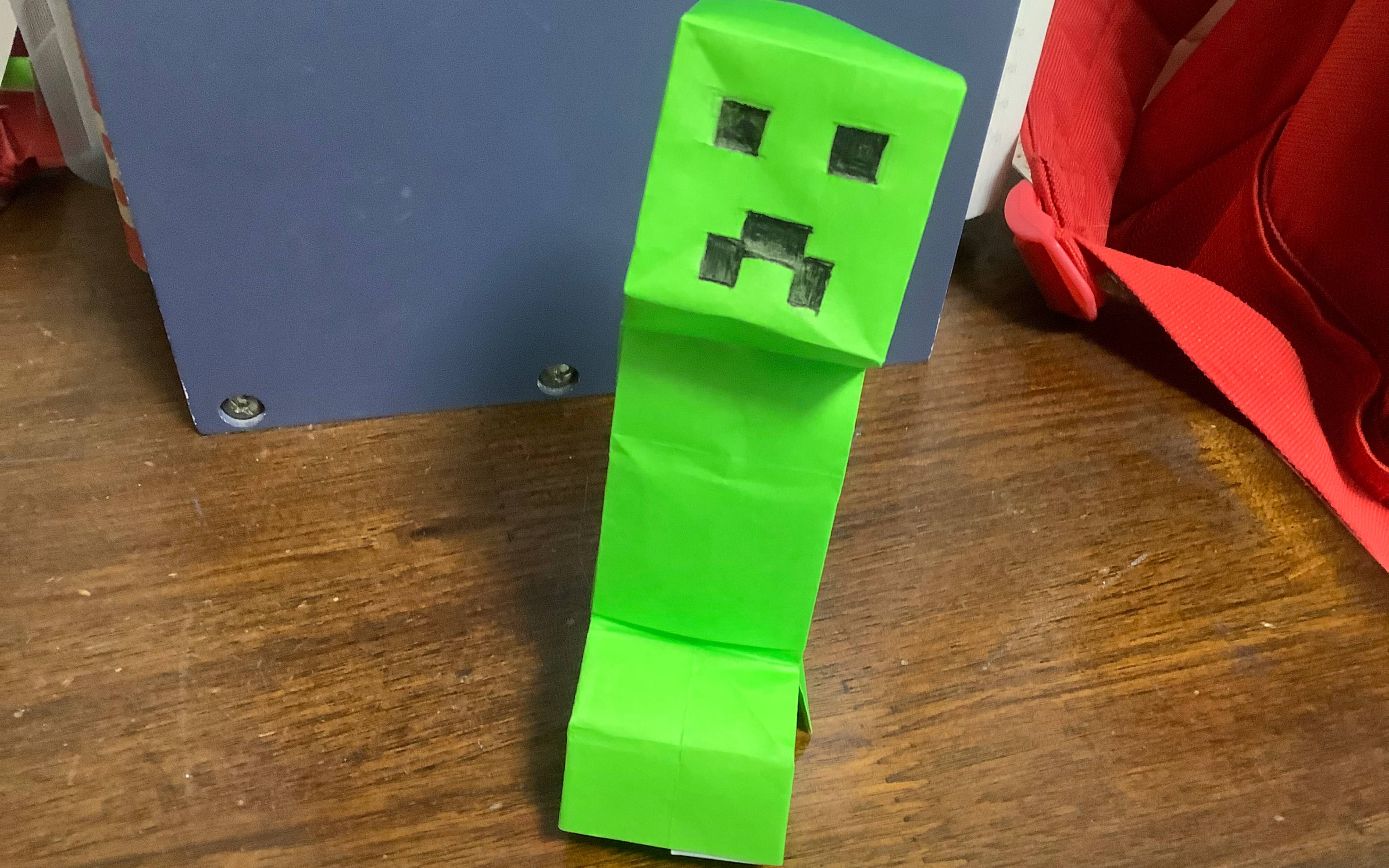 【折纸教程】苦力怕(拼接)