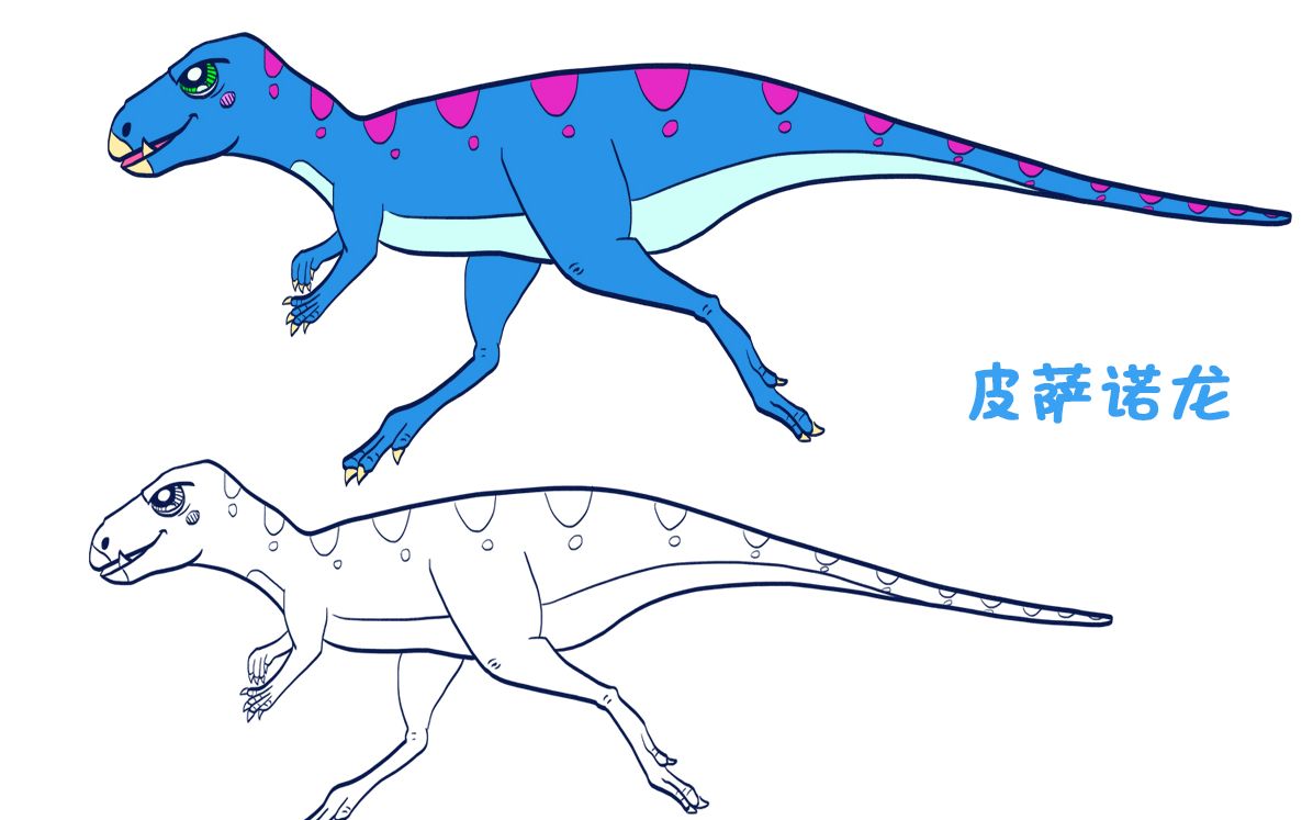 简笔画大全,皮萨诺龙