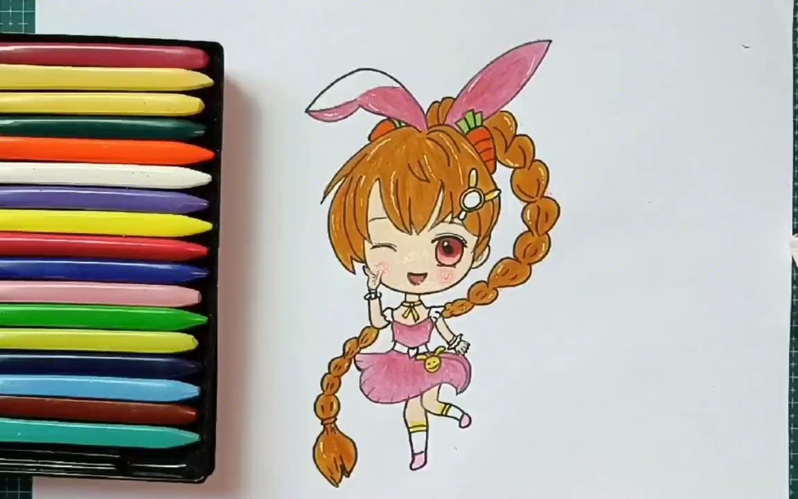 小舞可爱的兔子怎么画图片