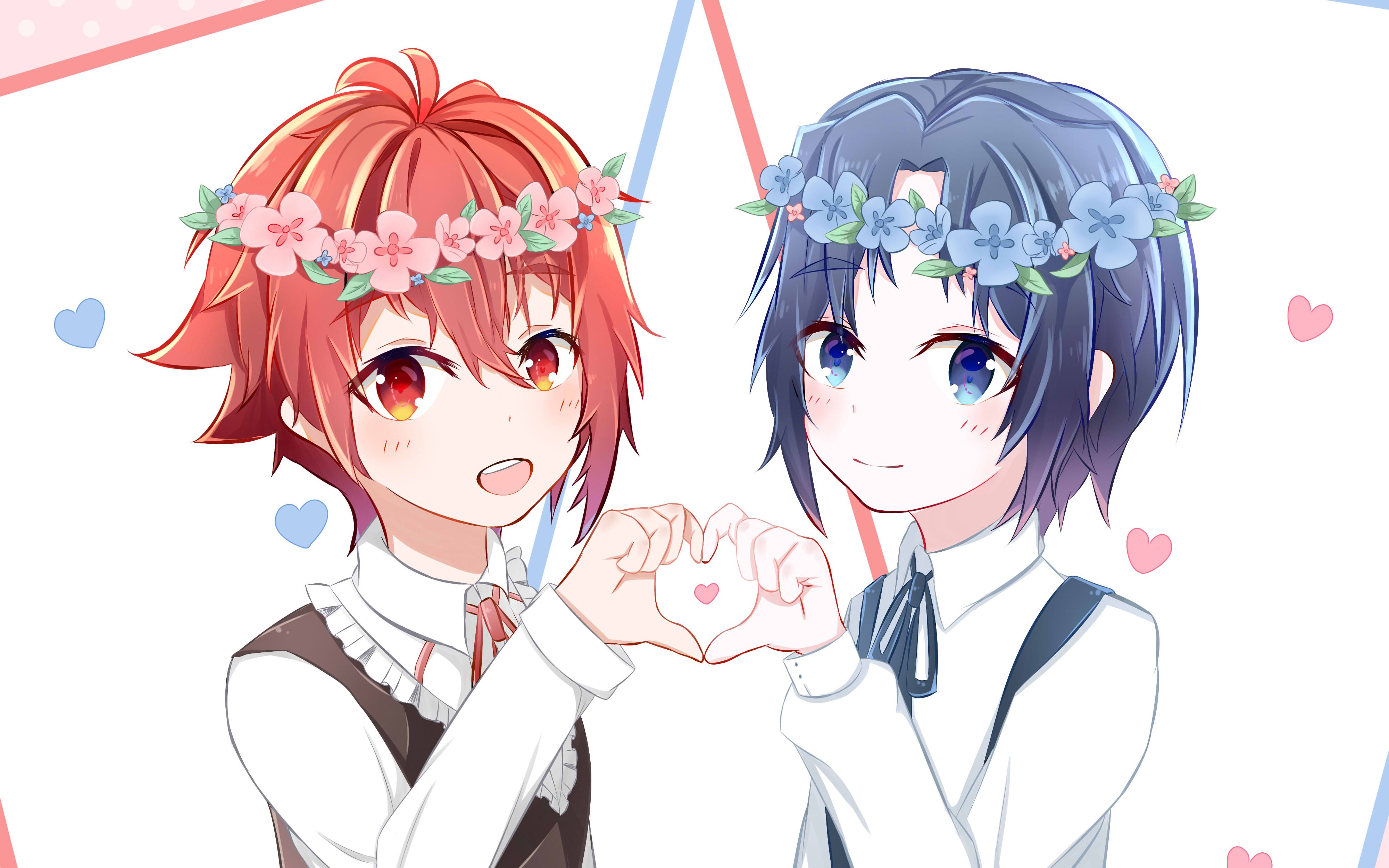 【sai上色录屏】【一织陆】17比心上色过程【idolish7】达拉崩吧(17向