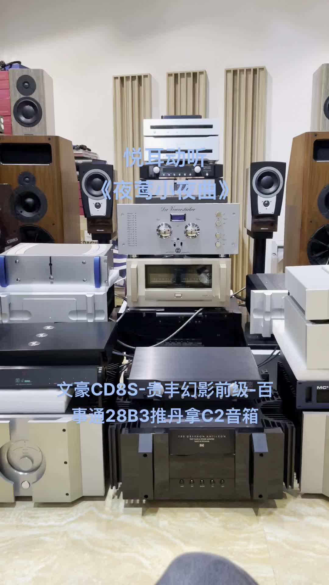 《夜莺小夜曲》贵丰幻影前级搭配拜事通28b3单声道后级推丹拿c2落地箱