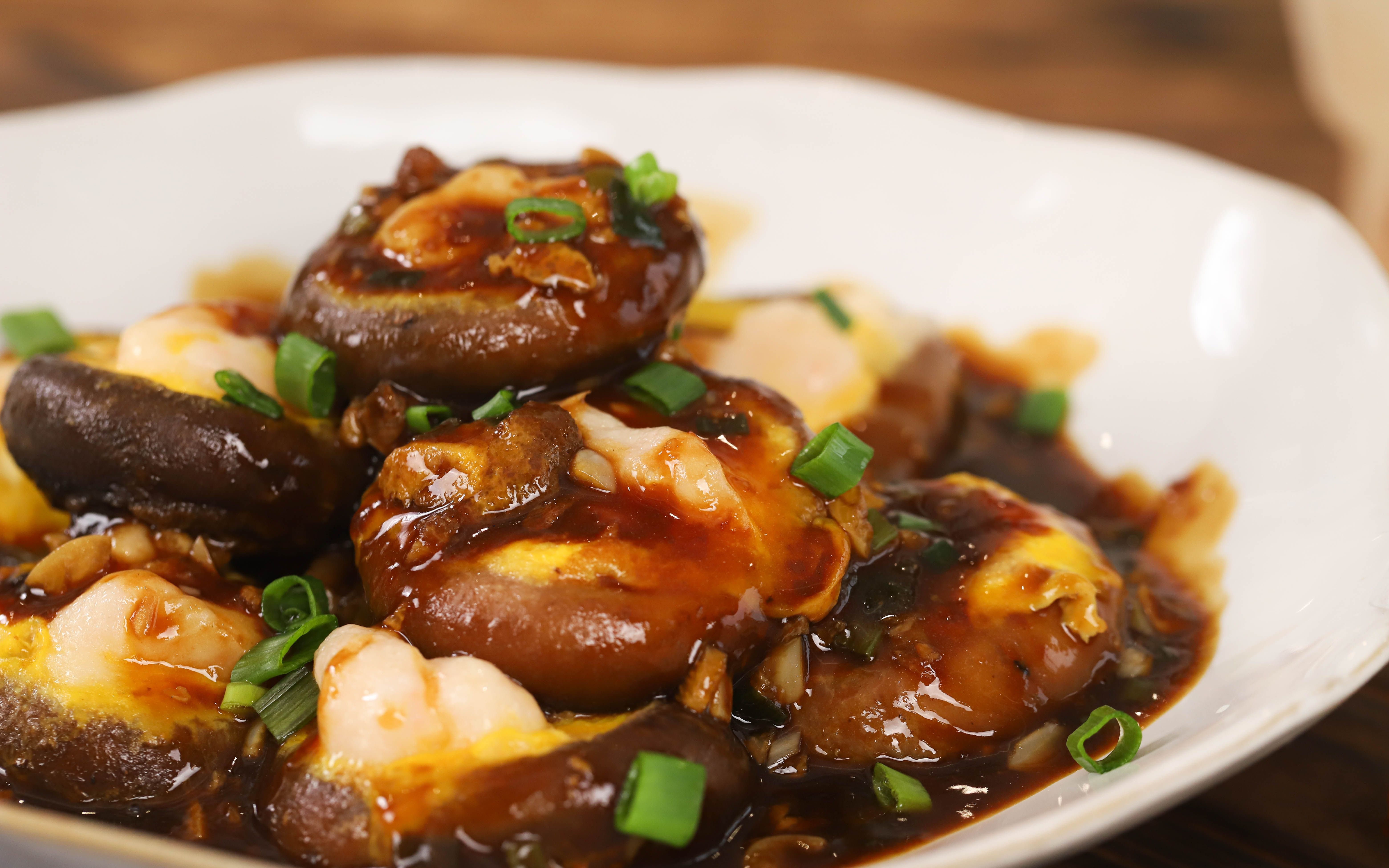 【香菇虾滑】鲜!嫩!滑!打败99%的菜,随手一做巨好吃