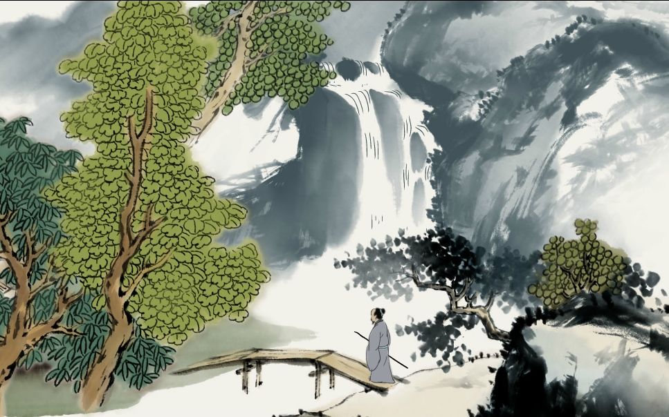 [图]原创动画【过山农家】古诗意境-中国风水墨动画