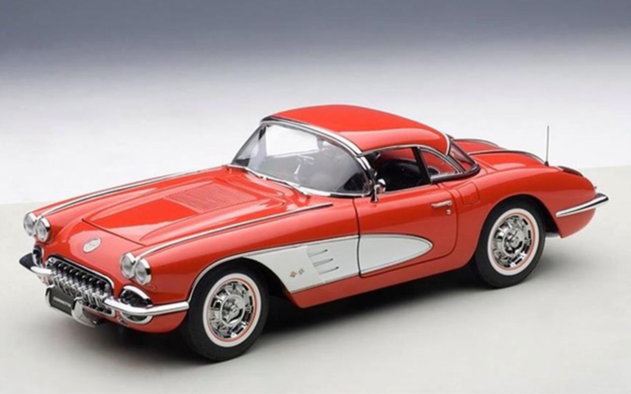 【汽车模型】autoart 1:18 雪佛兰 科尔维特 1958 chevrolet corvette