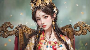 AI绘画051-三国志14立绘转真人-小乔(动漫转真人cosplay)_哔哩哔
