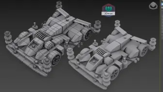 【3Dmax教程】超详细四驱赛车制作全流程，从零基础到月薪过W，b站天花板车辆建模教学！
