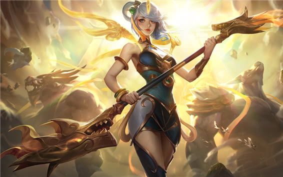 光辉女郎 拉克丝 春晖神女 (附炫彩版) 皮肤浏览 skin spotlight