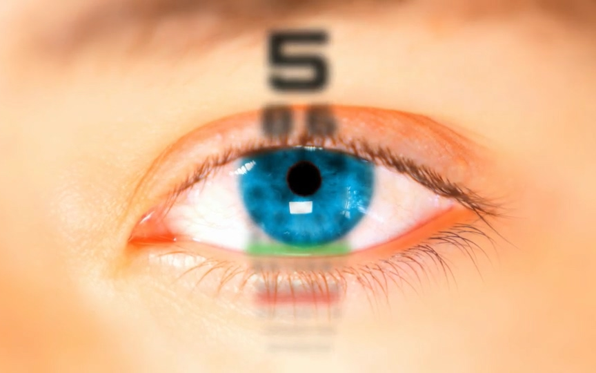 ae模板视力测试医院眼科医疗测试眼睛视网膜瞳孔眼球观察特效的动态