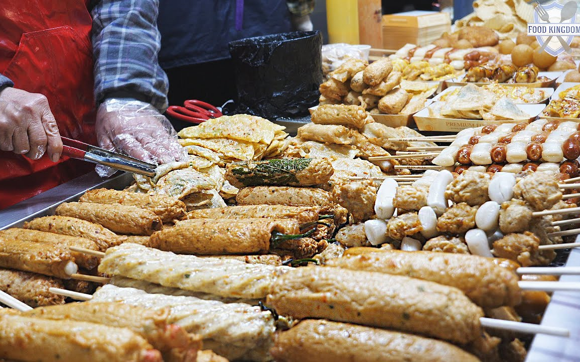 【street food】大邱西門市場魚餅餃以及各種魚餅串