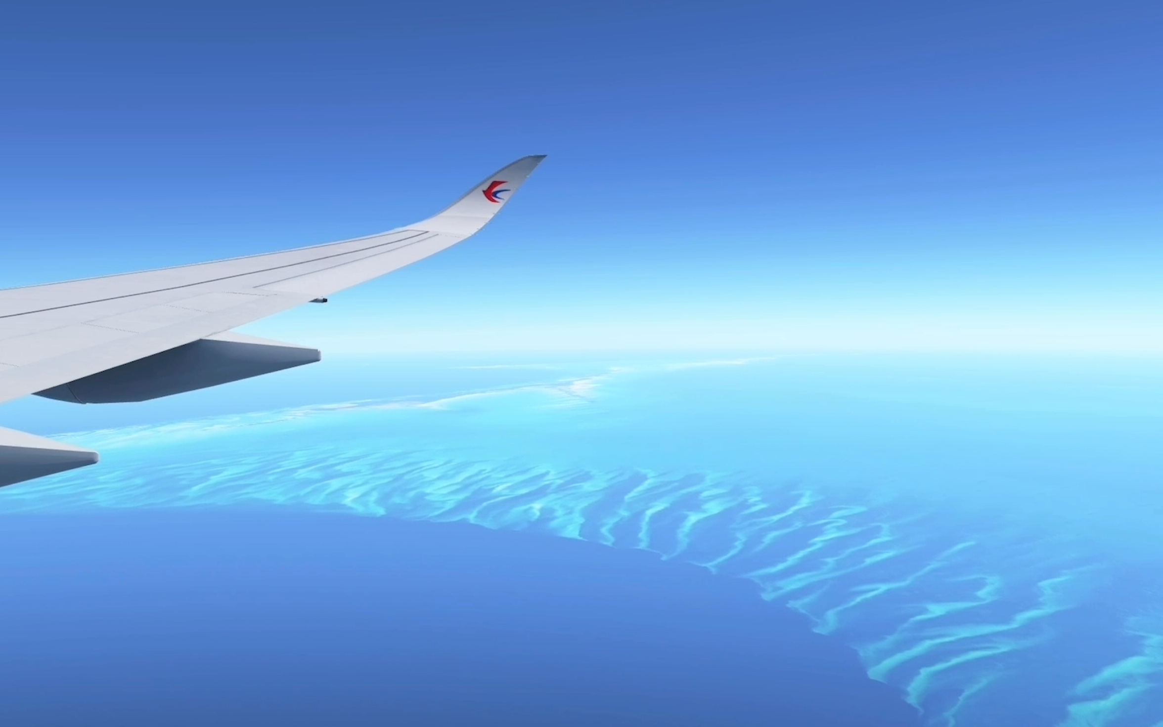【infinite flight】东航a350乘客视角飞跃巴哈马群岛.
