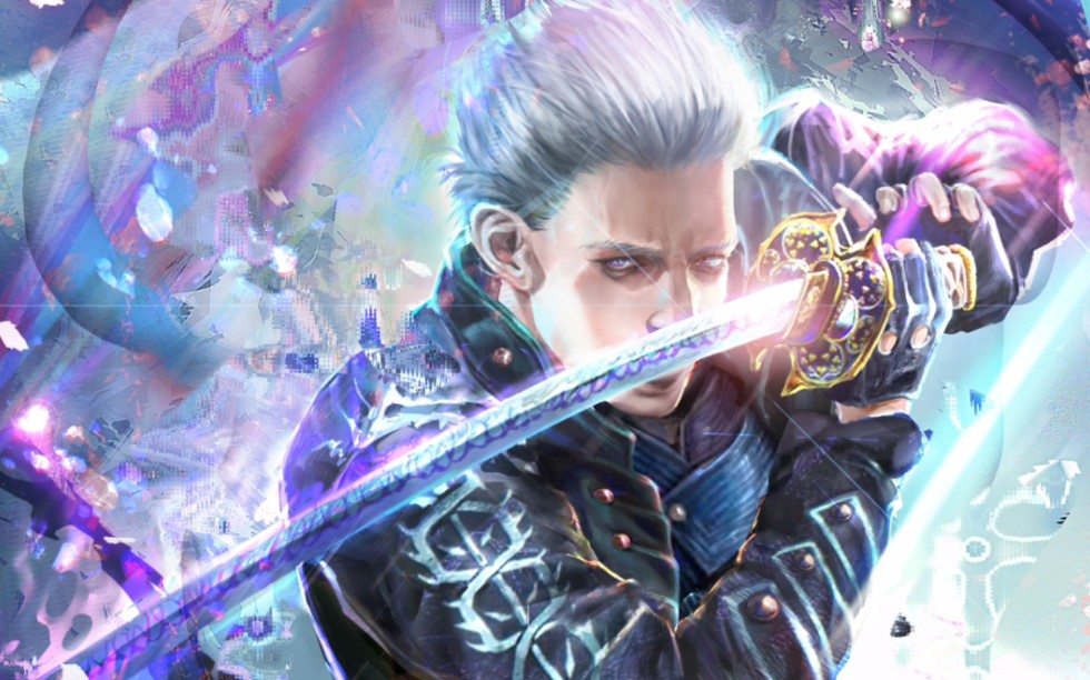 "鬼泣5浪客剑心风维吉尔首次无伤boss战