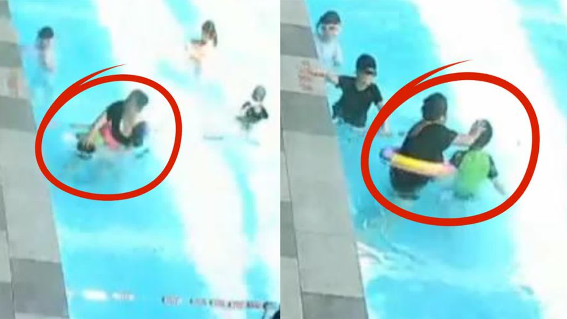 女子多次将男孩按水中用拳头击打头部,游泳馆称没注意,警方介入