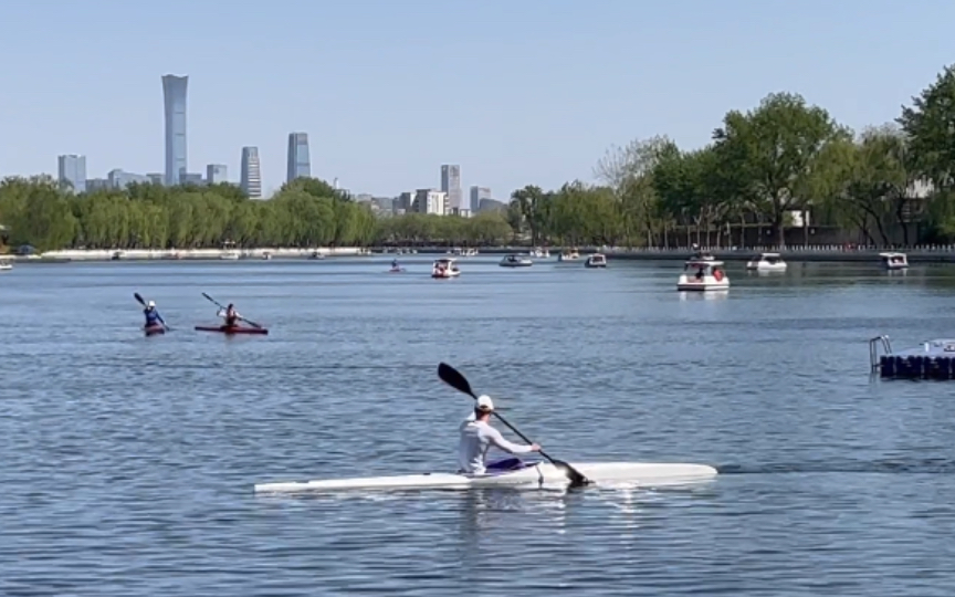北京夏日,后海划船