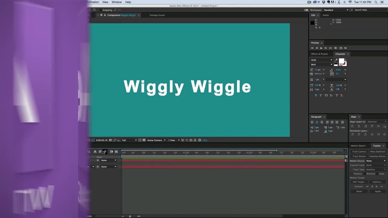 AE摆动函数教程|After Effects to Wiggly wiggle哔哩哔哩bilibili