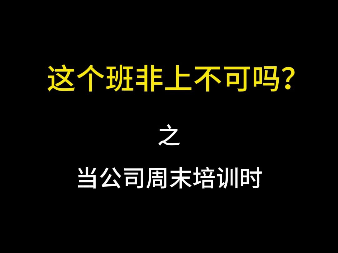 第7集|周末公司安排培训哔哩哔哩bilibili