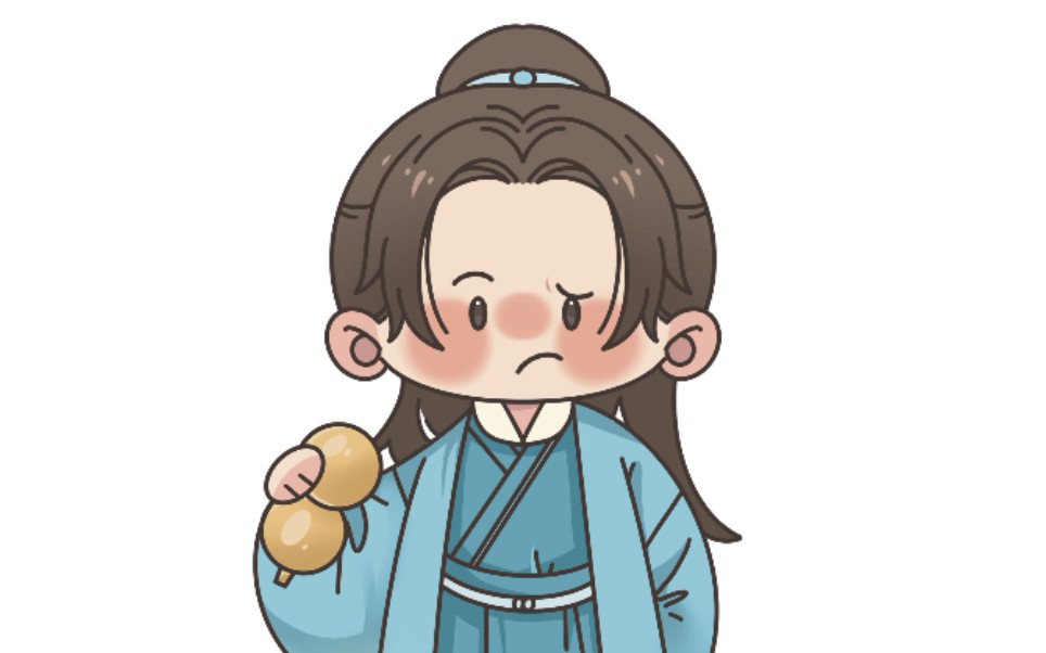 【ipad绘画】简笔画选手也想画老婆画个周子舒∠( 31 」∠)__哔哩