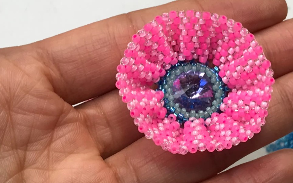 串珠花教程手工花花教程