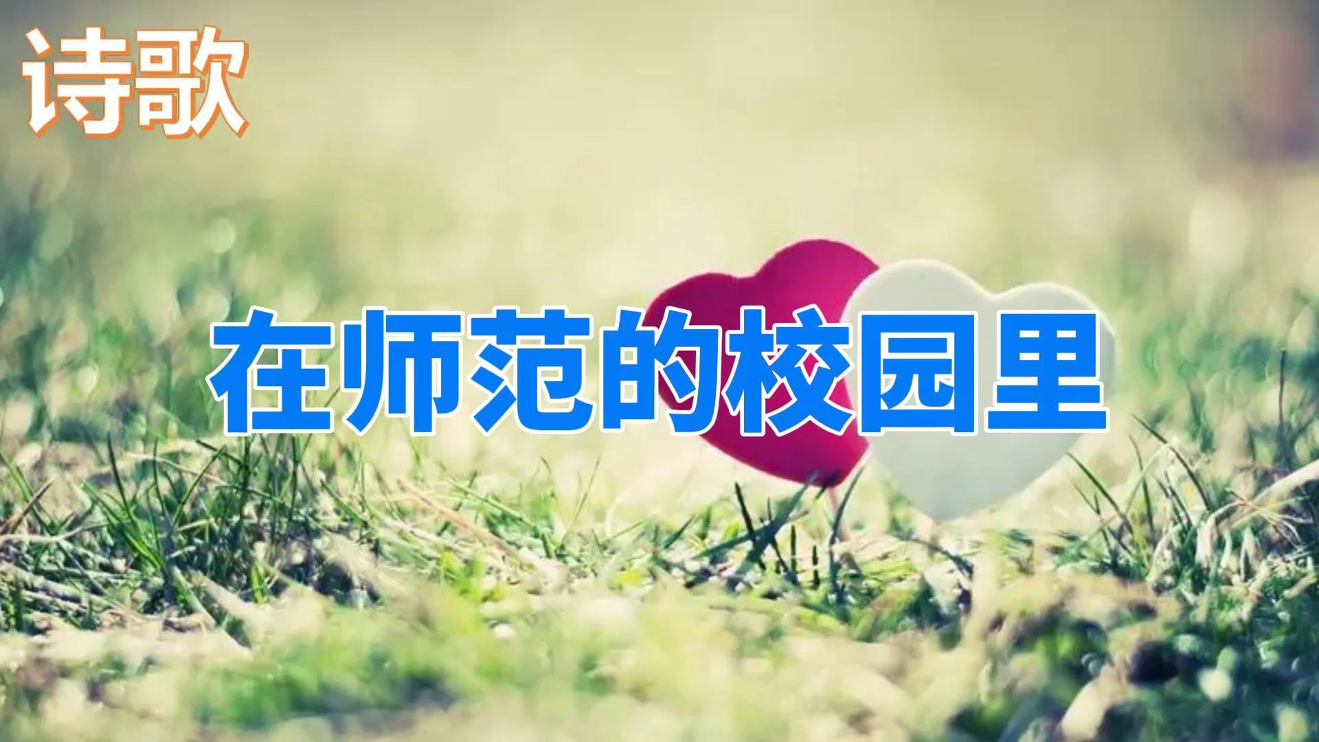 【诗歌原创】在师范的校园里哔哩哔哩bilibili