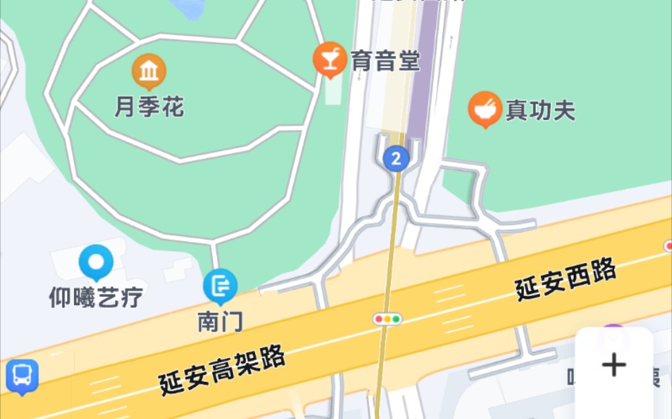 [图]地铁与快速公交的换乘：延安西路站换乘体验