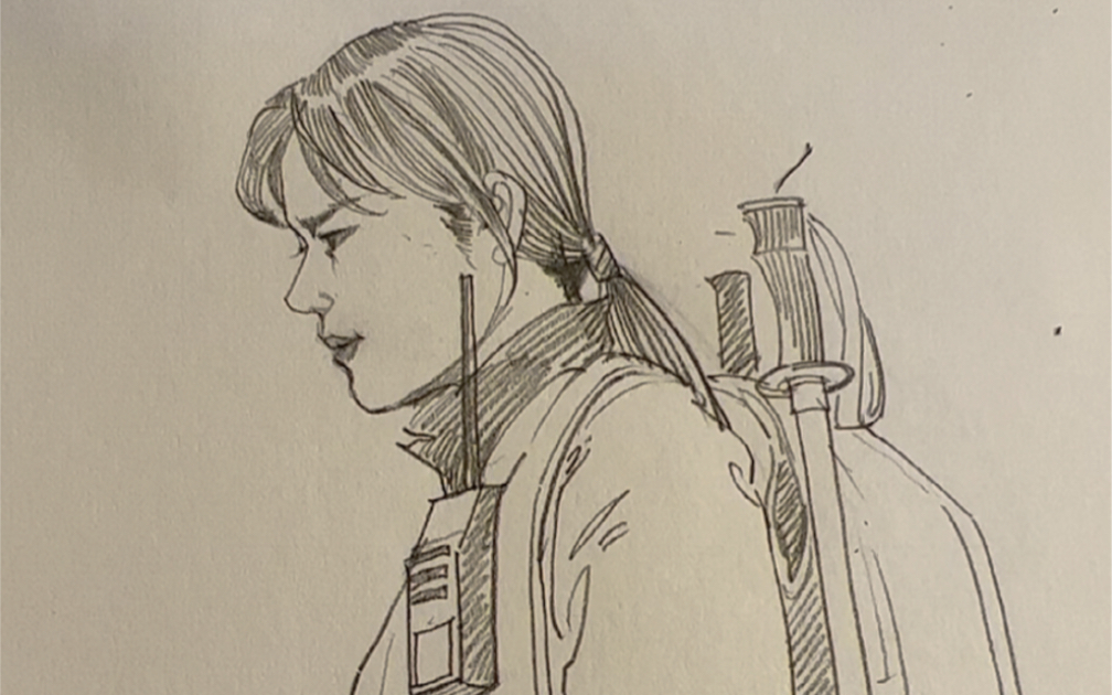 智异山全智贤女神速写过程_哔哩哔哩_bilibili