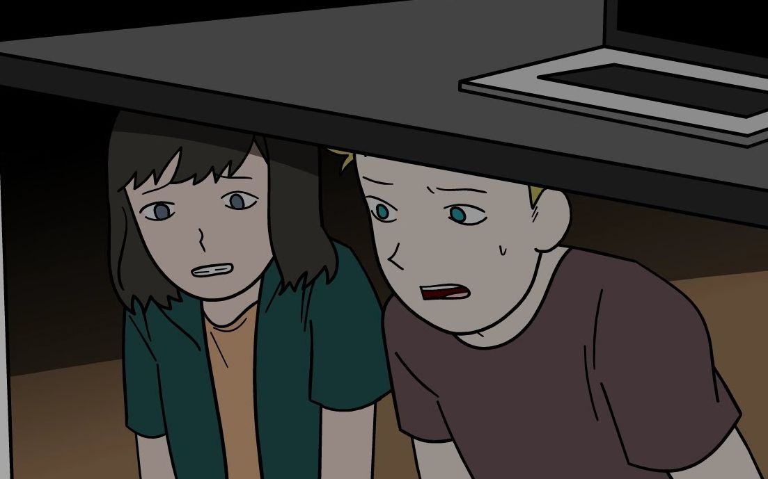 学校遭到疯子袭击男孩用灭火器对抗子弹结果把疯子击败了