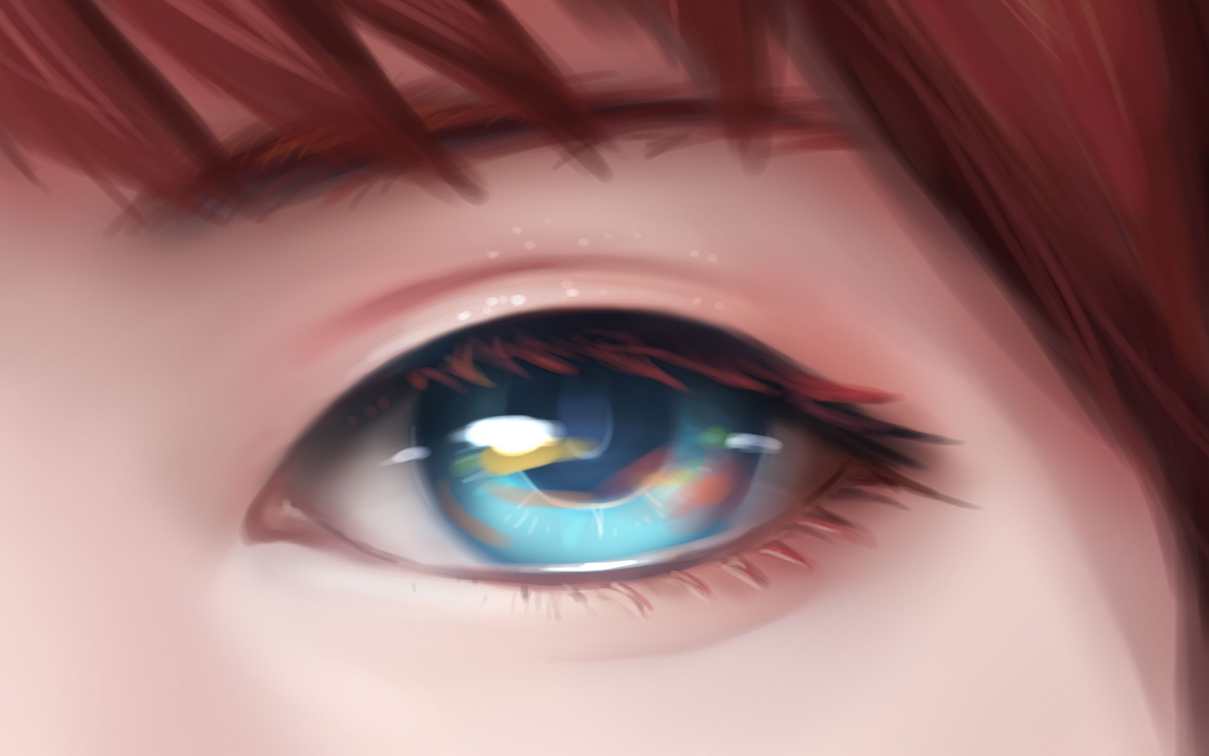 【板绘】眼睛教程重置版,简单眼睛五分钟教程