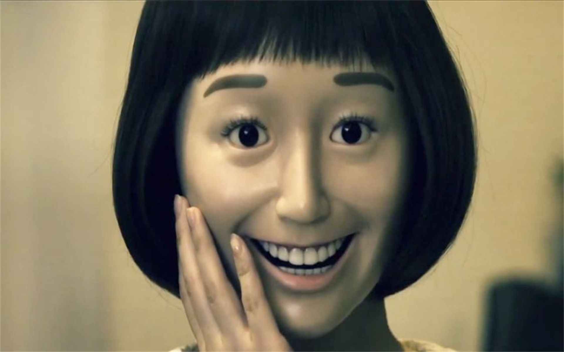 女孩为讨好别人,总是面带微笑,结果导致脸变成了一张僵硬的面具