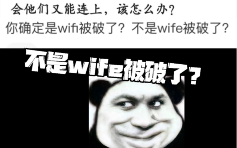 [图]你确定是wifi被破了？不是wife被破了？哈哈哈，没点英格力士都上不了神评了！