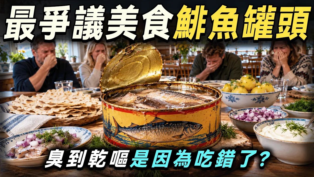 【美食文化】瑞典最具争议的传统美食——鲱鱼罐头，无数人闻到当场干呕，当地人却排队抢购！为什么有人吃到呕吐，有人却越吃越爱？难道只是因为吃法不对？｜厨哥看天下