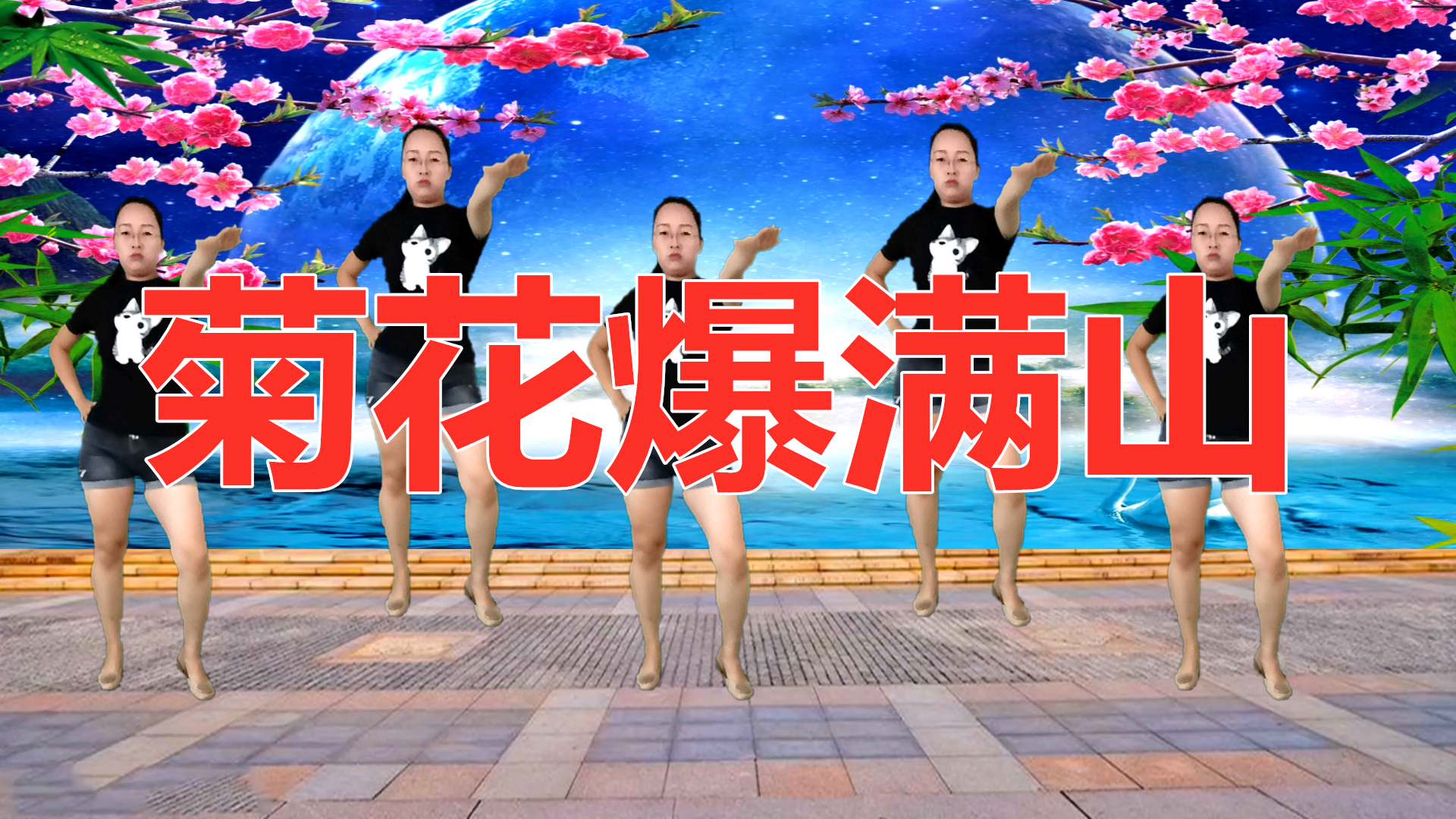 火爆dj广场舞《菊花爆满山》,美女性感诱人,好看的如痴如醉