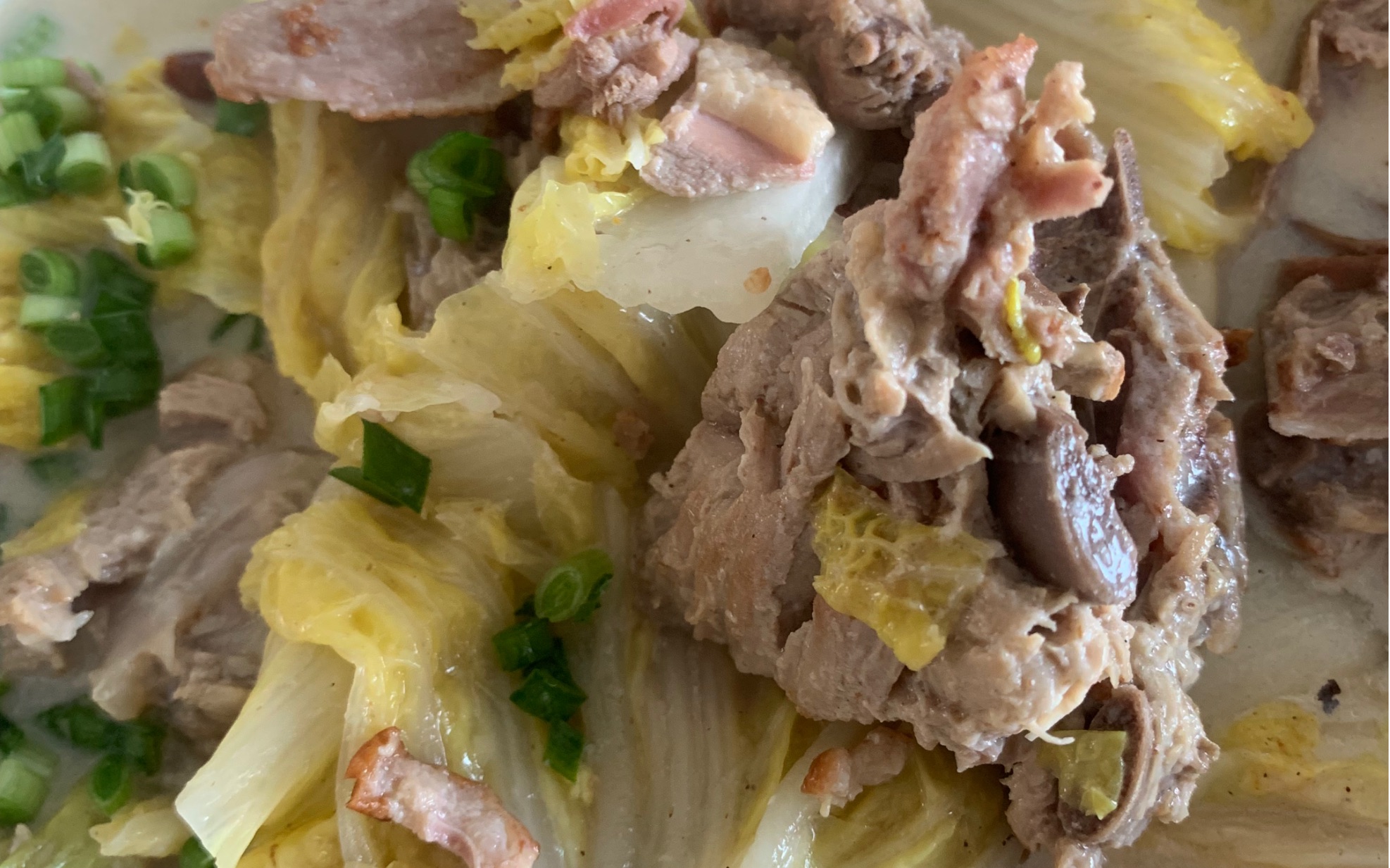 活动  简简单单的弄一个鸭架熬白菜汤