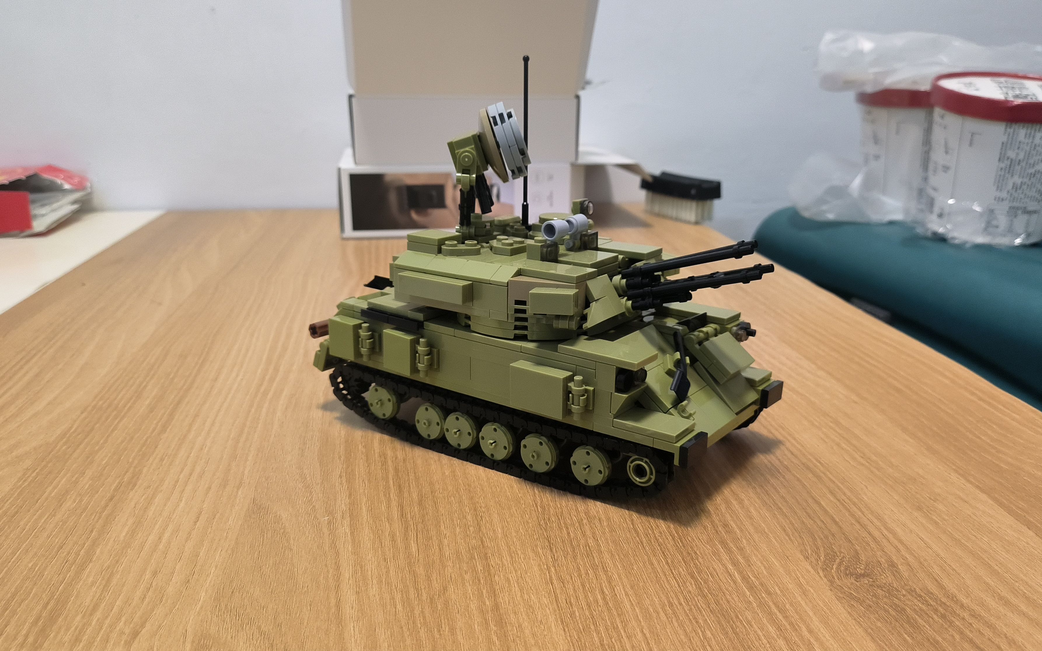 zsu-23-4石勒喀河自行防空炮moc积木实体