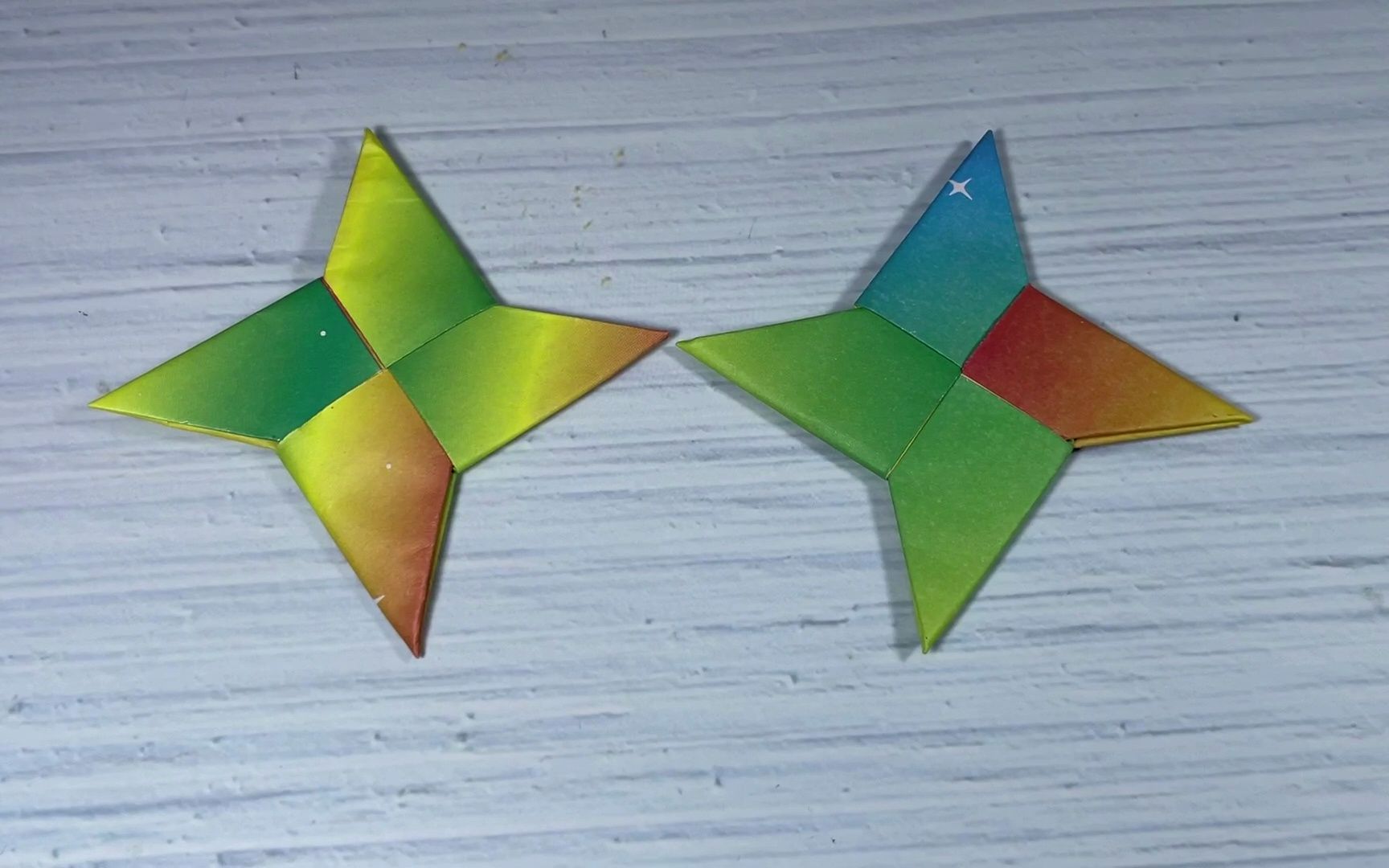 折纸暗器飞镖,超简单易学还能飞很远,创意手工制作