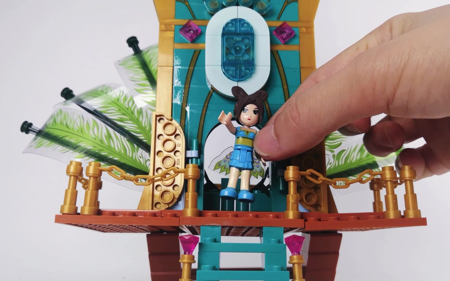 古迪积木叶罗丽系列之孔雀的城堡还原度好高一起来用积木搭建仙境里的