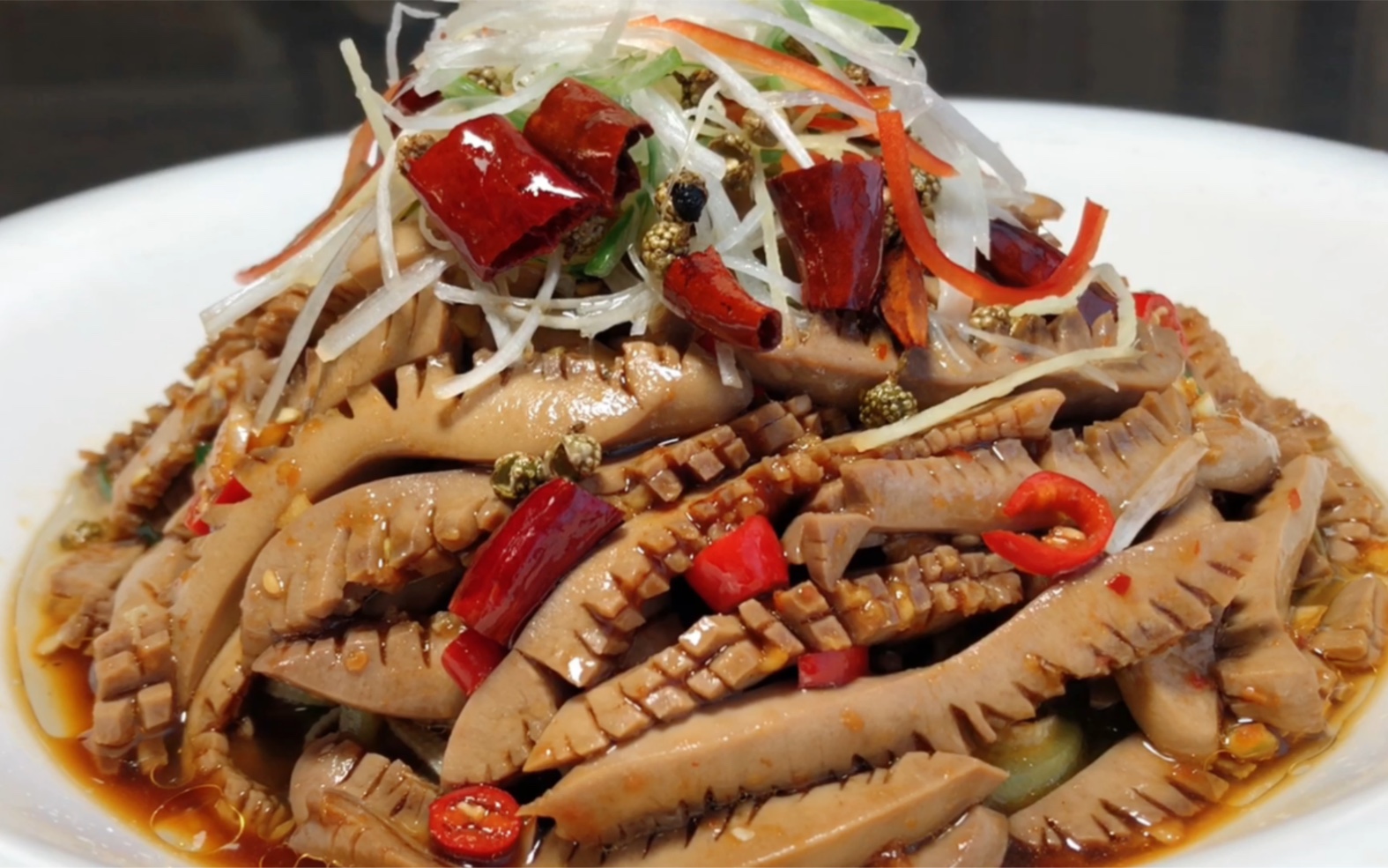 厨师长教你油淋腰花的家常做法,步骤详细,香辣脆嫩下酒又下饭_哔哩