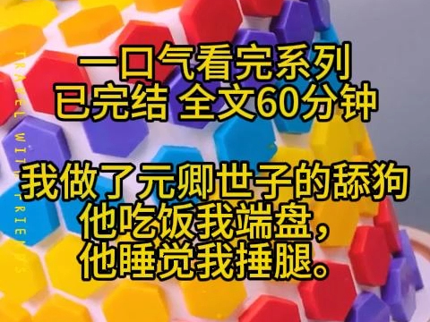 【已完结】全文60分钟 我做了元卿世子的舔狗,他吃饭我端盘,他睡觉我捶腿.哔哩哔哩bilibili