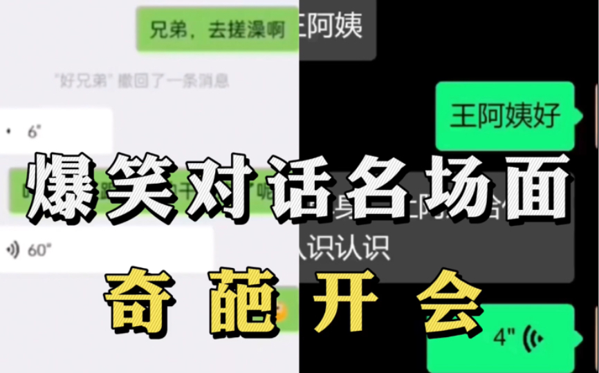 盘点那些沙雕爆笑对话名场面,媒婆的嘴骗人的鬼,奇葩开会笑掉大牙哔哩哔哩bilibili