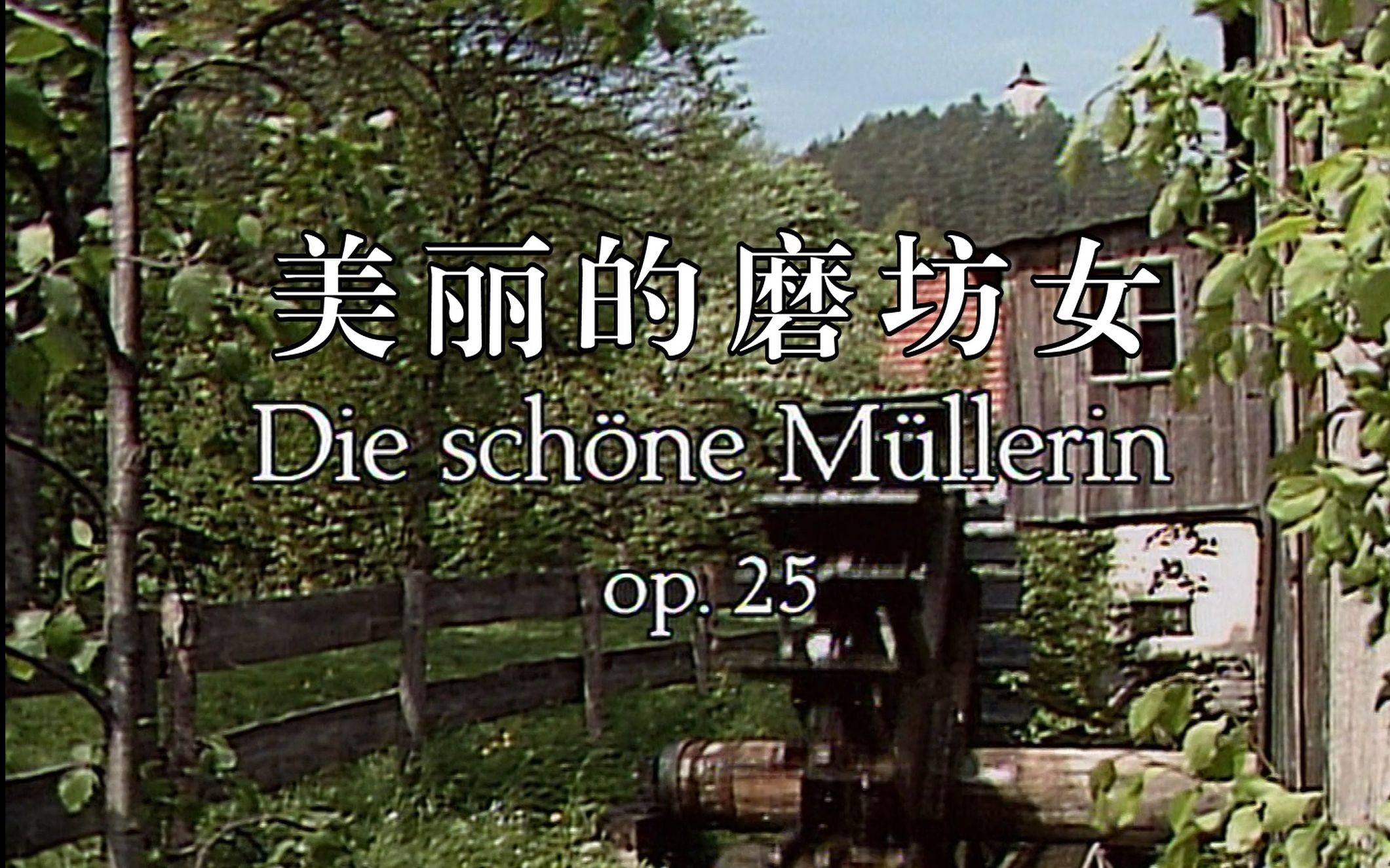 [图]舒伯特声乐套曲《美丽的磨坊女》Schubert: Die schöne Müllerin 1986年Hermann Prey版 中德文字幕