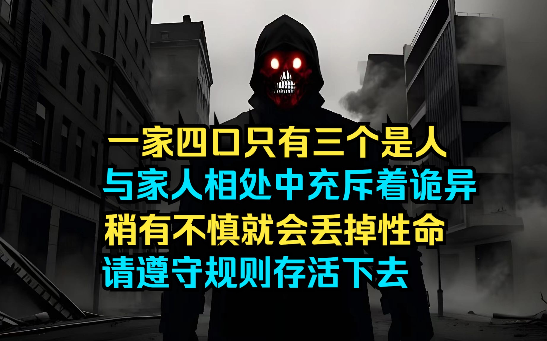 [图]一家四口中只有三个是人，你与家人相处中充满诡异，唯有遵守规则才有可能存活下去......